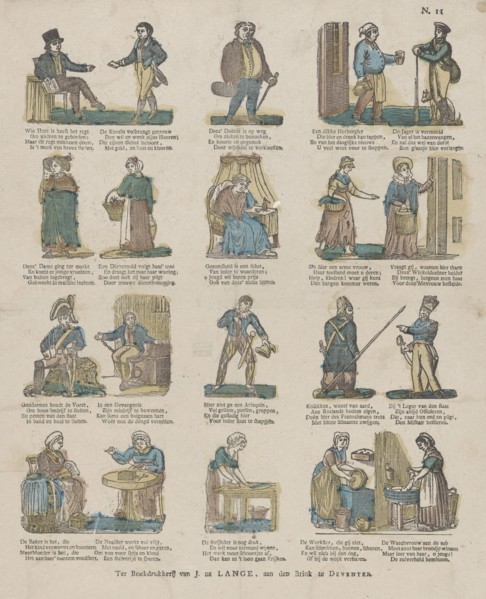 Professions, Germany, Jan de Lange (II), Anonymous, 1822 - 1849