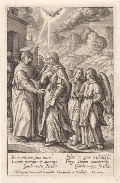 Visitation, Hieronymus Wierix, 1563 - before 1619