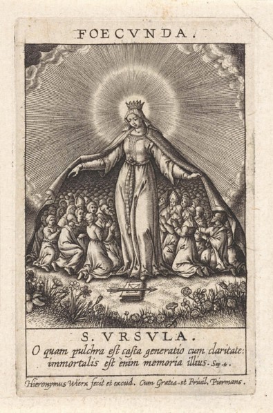 Virtue of the fertile ones, Hieronymus Wierix, 1563 - before 1619