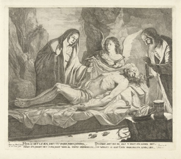 Entombment of Christ, Guillaume Duvivier (17e eeuw), c. 1660 - c. 1670