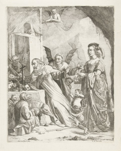The Temptation of Saint Anthony, Guillaume Duvivier (17e eeuw), c. 1660 - c. 1670