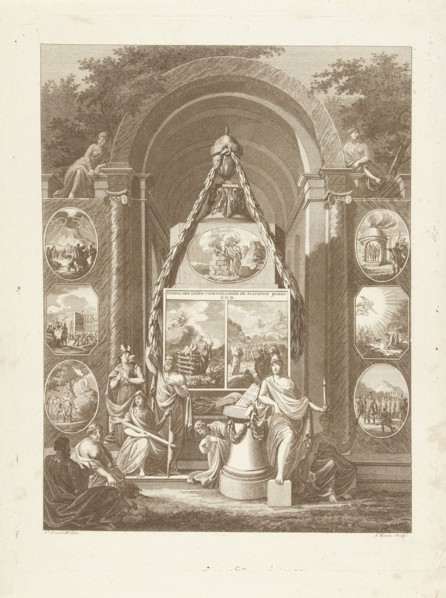 Temple of manners depicting the duties to God, Joannes Bemme, 1800 - 1841