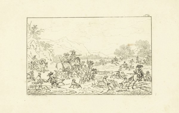 Boar Hunt, Joannes Bemme, 1800 - 1841