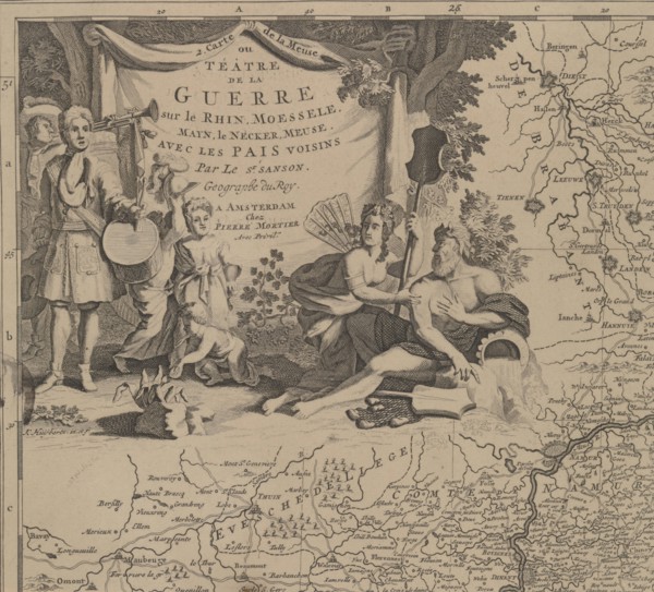 Map of the area east and south of Brussels and the county of Namur (leaf left) Belgium, Cornelis