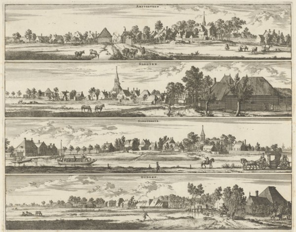 View Amstelveen, Locks, Sloterdijk and Osdorp, The Netherlands, Jan Luyken, Abraham Wolfgang,