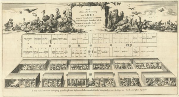Top floor of Noah's Ark, Jan Luyken, Wilhelmus Goeree (I), 1690