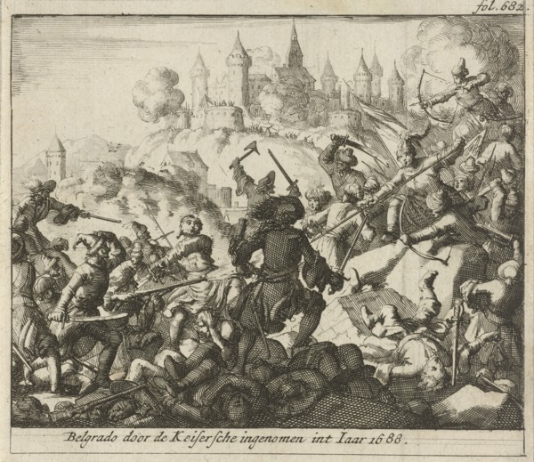 Taking Belgrade, 1688, Jan Luyken, Jurriaen van Poolsum, 1689