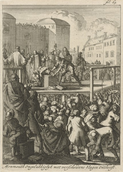 Beheading of the Duke of Monmouth, 1685, Jan Luyken, Jan Claesz ten Hoorn, 1689