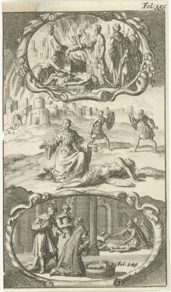 Jocasta kills herself, A living child is sacrificed, Mother of Thursines finds her son drowned, Jan