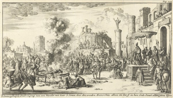 Martyrdom of seven brothers and their mother, Jan Luyken, 1684