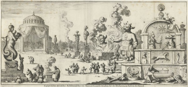 Egyptian, Syrian, Babylonian and Samaritan gods worshiped by the Hebrews and Jews, Jan Luyken,