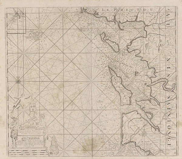 Sea chart of Saintonge and Aunis, Anonymous, Claes Jansz Voogt, Johannes van Keulen (I), 1756 -