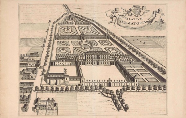 View of a country retreat, Jan Luyken, Caspar Luyken, 1725