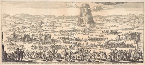 Tower of Babel, Jan Luyken, Willem Goeree, 1690