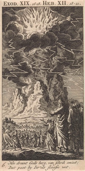 On Mount Sinai, Jan Luyken, 1712