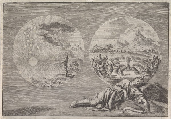 Dreams of Joseph, Jan Luyken, Pieter Mortier, 1704