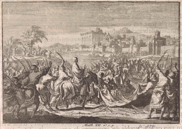 Entry into Jerusalem, Jan Luyken, Pieter Mortier, 1703-1762
