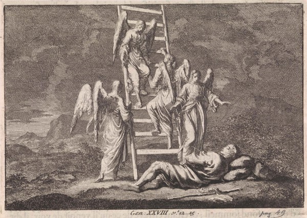 Jacob's Ladder, Jan Luyken, Pieter Mortier, 1703 - 1762