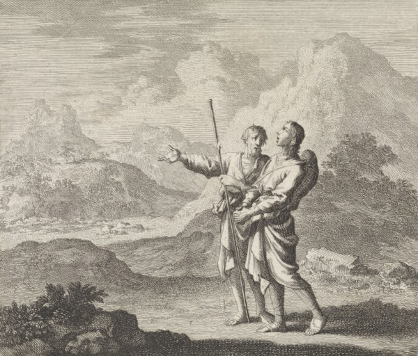 desert, Jan Luyken, 1695 - 1705