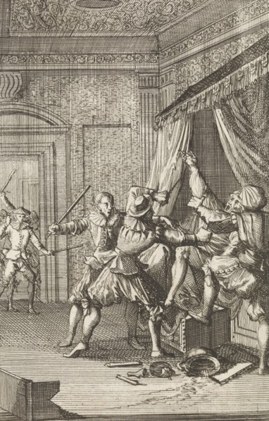 Beernt Proys, Mayor of Utrecht, The Netherlands, is murdered in his bed in 1425, Caspar Luyken,