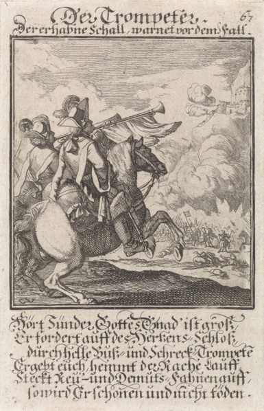 Trumpeter, Caspar Luyken, Anonymous, 1711