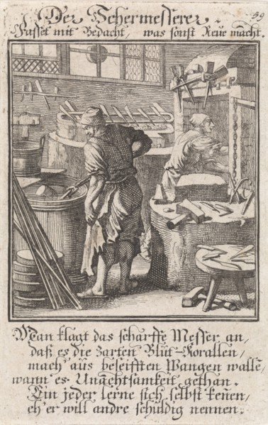 Cutler, Caspar Luyken, Anonymous, 1711