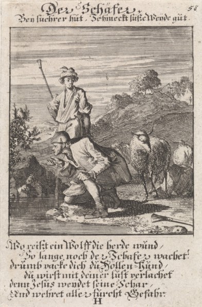 Shepherds, Caspar Luyken, Anonymous, 1711