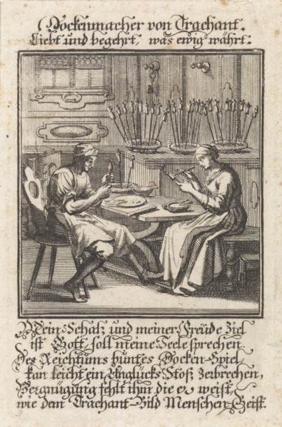 Dolls maker. Jan Luyken, Anonymous, 1698