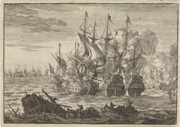 Battle of Beachy Head, 1690, Jan Luyken, Pieter van der Aa (I), 1698