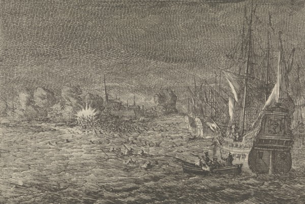 Ostend conquered by the Spaniards from the French, 1658, Caspar Luyken, Pieter van der Aa (I), 1698