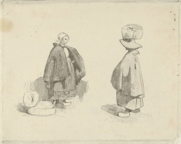 Two women, Charles Rochussen, 1824 - 1894