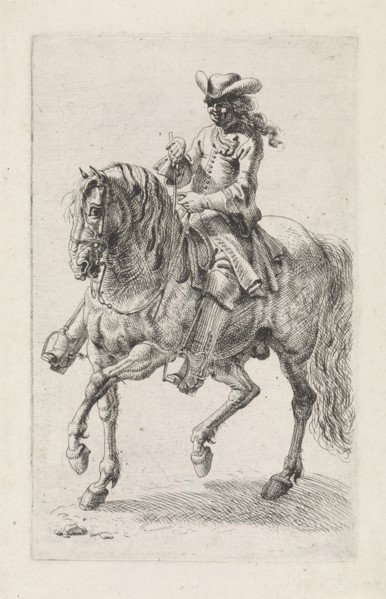 A horse rider, Dirk Maas, 1669-1717