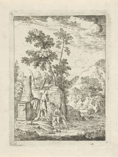 Bathing girls, Simon Klapmuts, 1768