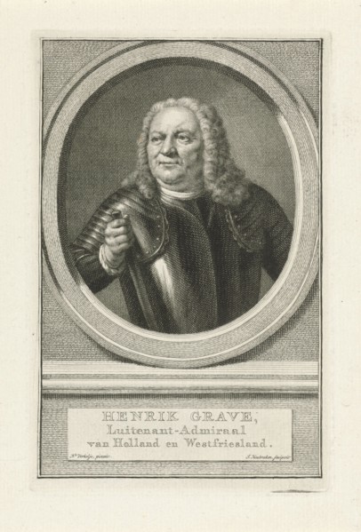 Portrait of Henry Grave, Jacob Houbraken, 1749 - 1759