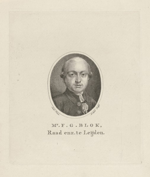 Portrait of Francis Gualtherus Block, Jan Kobell (I), 1784 - 1833