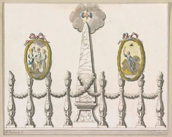 Coming unity and indivisibility of the Batavian Commonwealth and the Alliance, decoration at the