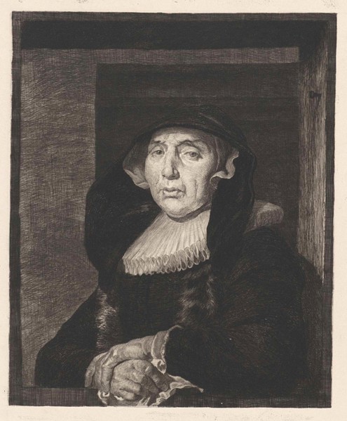 Portrait of an old woman, known as Bayken Bracht, Willem Steelink (II), Govert Flinck, 1890