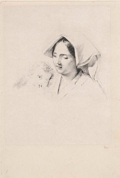 Woman with a child, Lodewijk Anthony Vintcent, 1822 - 1842