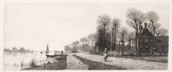 Houses on the Amstel, Elias Stark, 1887