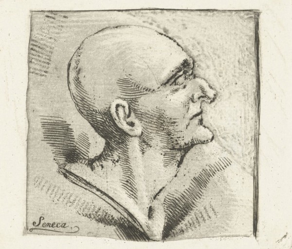 Portrait of a philosopher, statesman and dramatist Seneca the Younger, Willem Bilderdijk, 1766-1831