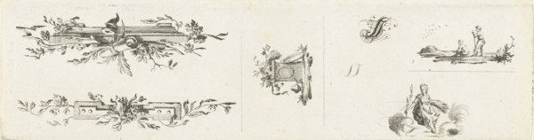 Journal with five vignettes and initial, Willem Bilderdijk, 1766 - 1785
