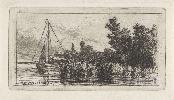View of Lek, The Netherlands, Jan Weissenbruch, 1837 - 1880