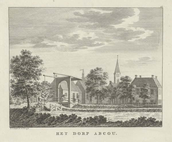 View of the village Abcoude, Jan Evert Grave, 1786 - 1805