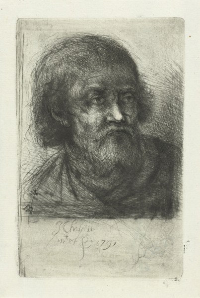 Old man, Jan Chalon, 1791