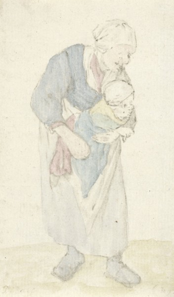 Woman with child, Jurriaan Cootwijck, 1724 - 1798