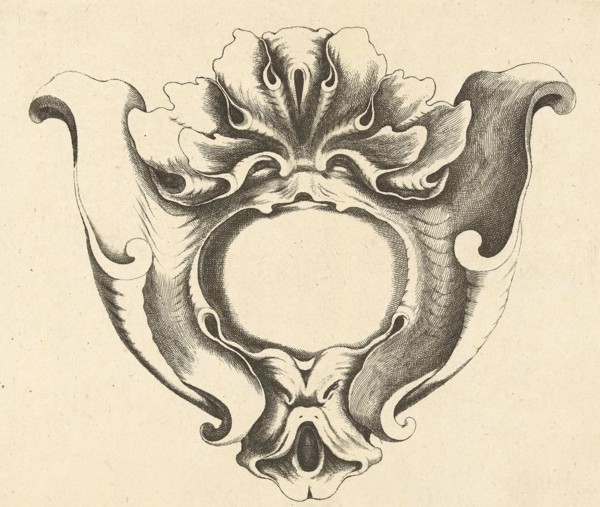 Main shaped cartouche, Jacob Lutma, Johannes Lutma (I), Frederik de Wit, c. 1654 - c. 1678