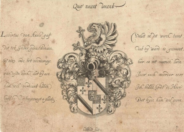 Coat of Libertus of Axele, Michiel le Blon, 1615