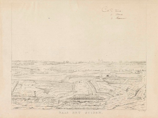 View of the countryside south of Nijmegen, Derk Anthony van de Wart, 1815 - 1824