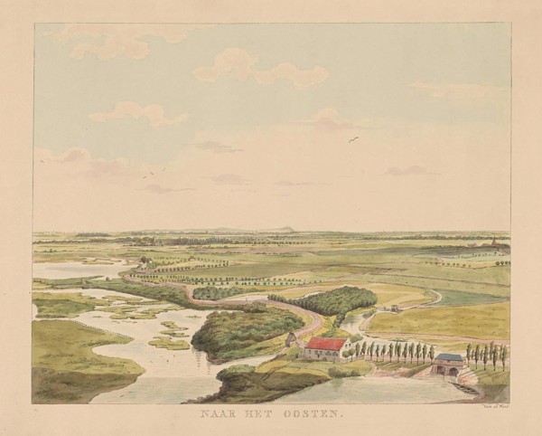 View of the landscape east of Nijmegen, Derk Anthony van de Wart, 1815 - 1824