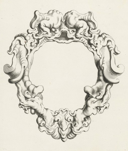 Cartouche with lobe ornament, the top two samples, Michiel Mosijn, Gerbrand van den Eeckhout,